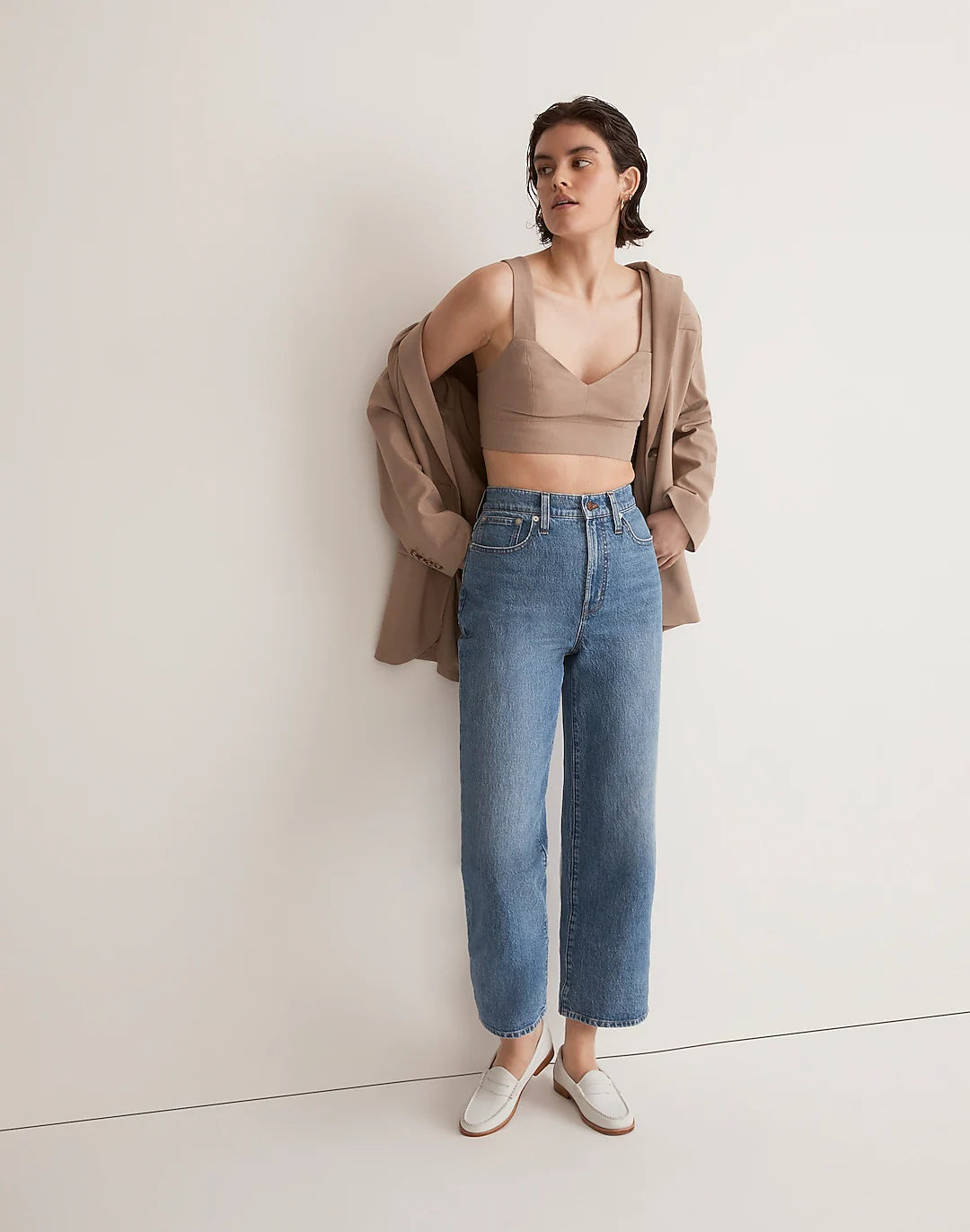 Madewell Wide Leg Crop Jeans (25P)