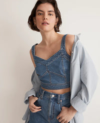 Madewell Cropped Denim Tank (2)