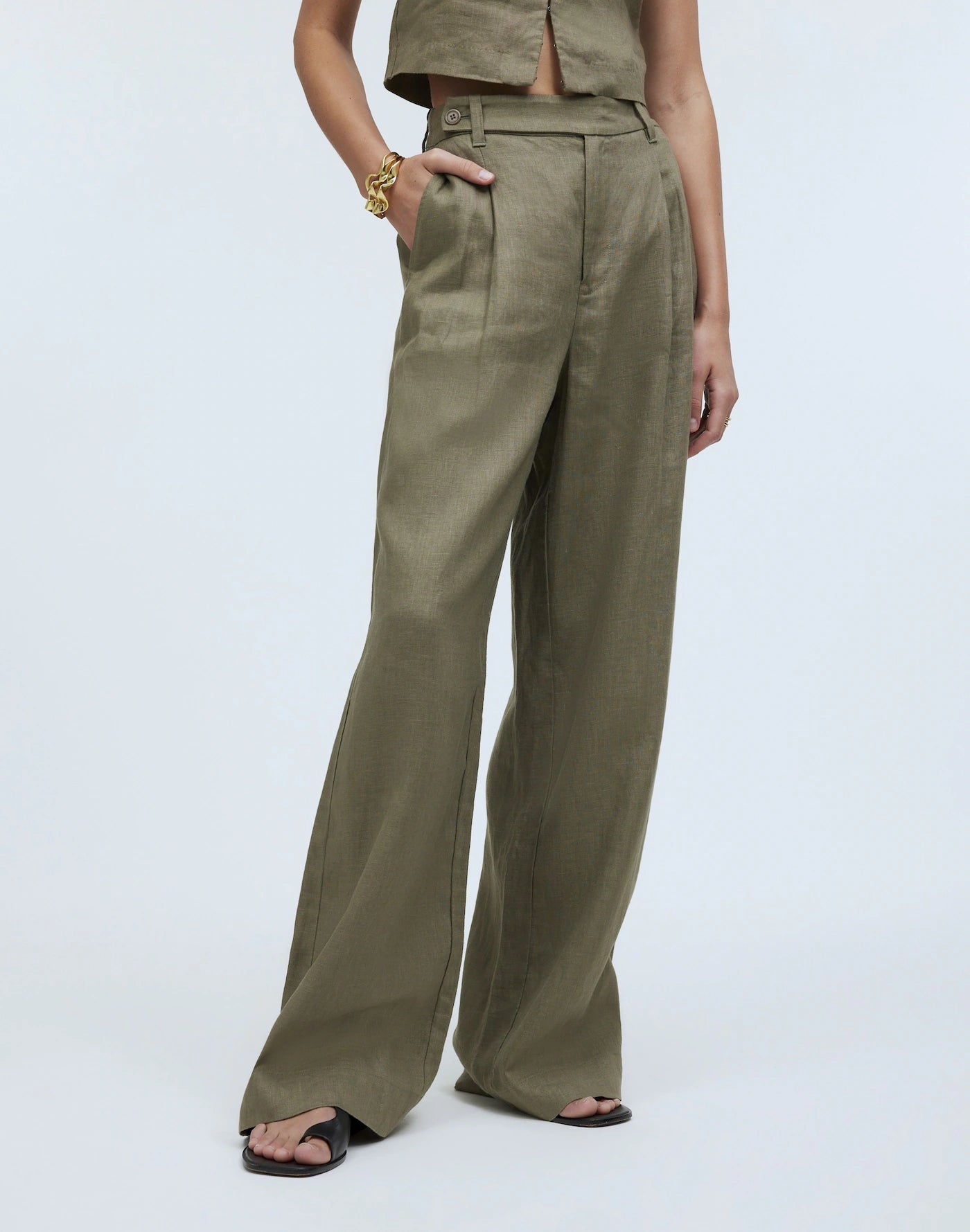 Madewell Harlow Wide Leg Linen Pants (4)