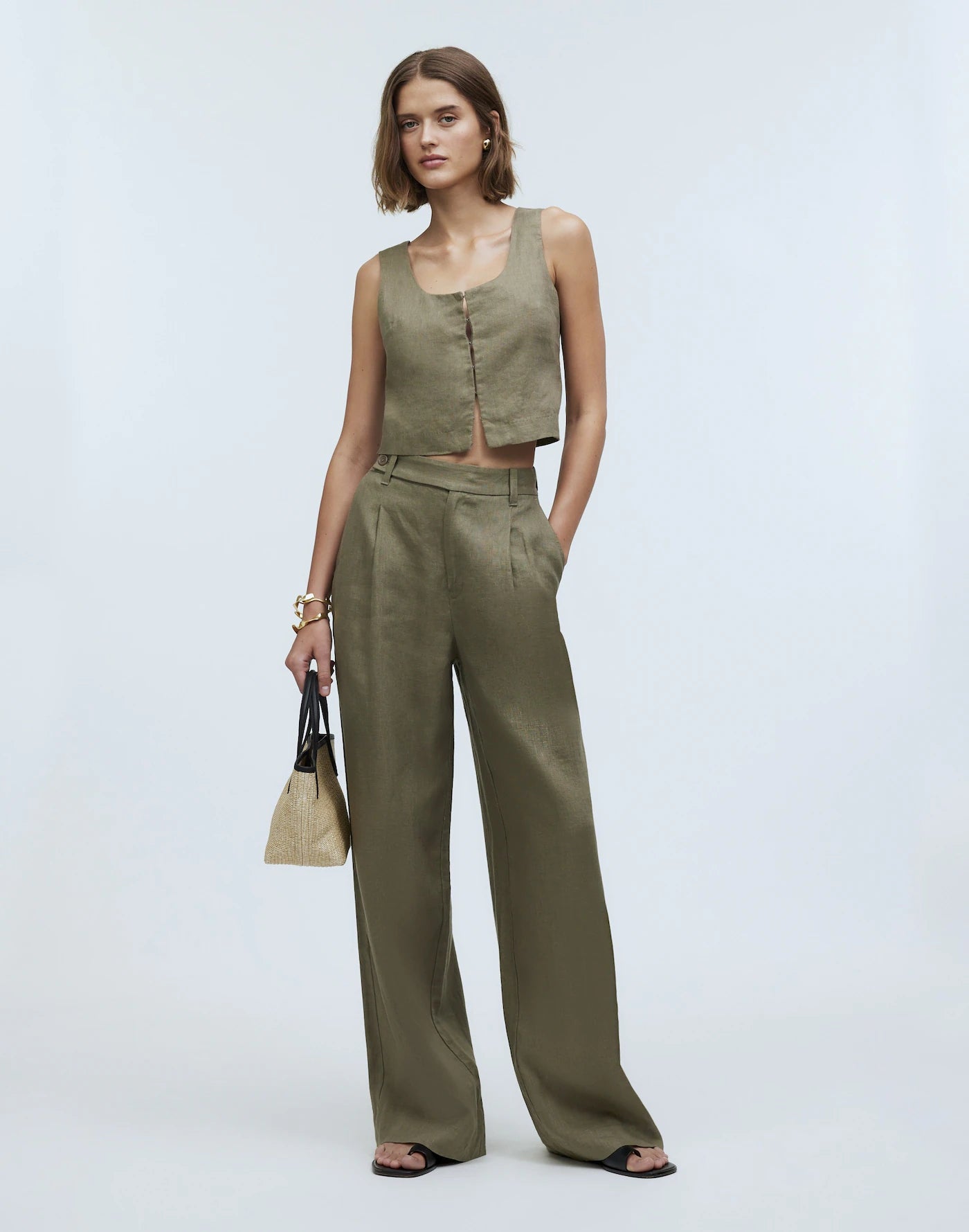 Madewell Harlow Wide Leg Linen Pants (4)