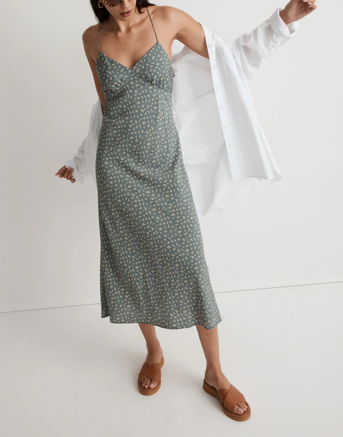Madewell Dainty Floral Midi Dress (6)