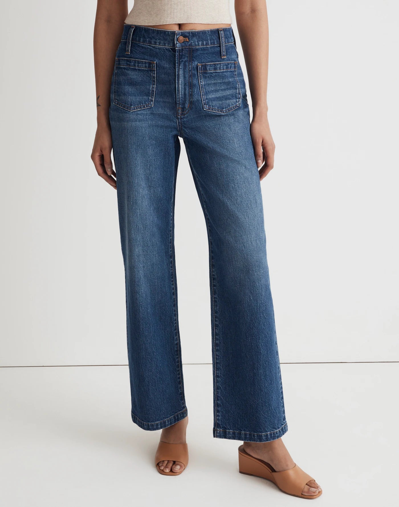 Madewell Perfect Vintage Wide Leg Jeans (25)