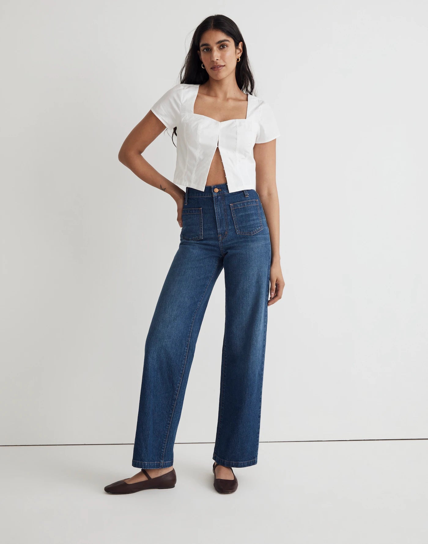 Madewell Perfect Vintage Wide Leg Jeans (25)