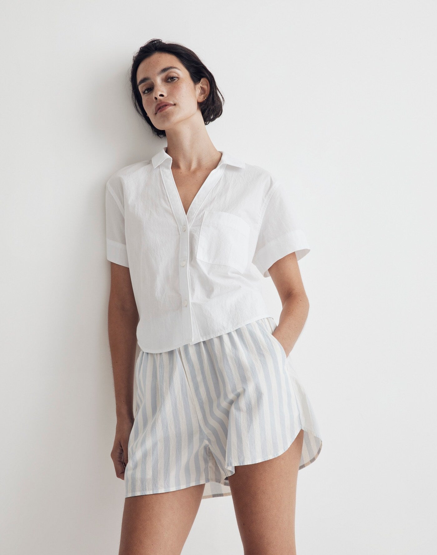 Madewell Cotton V Neck Top (XL)