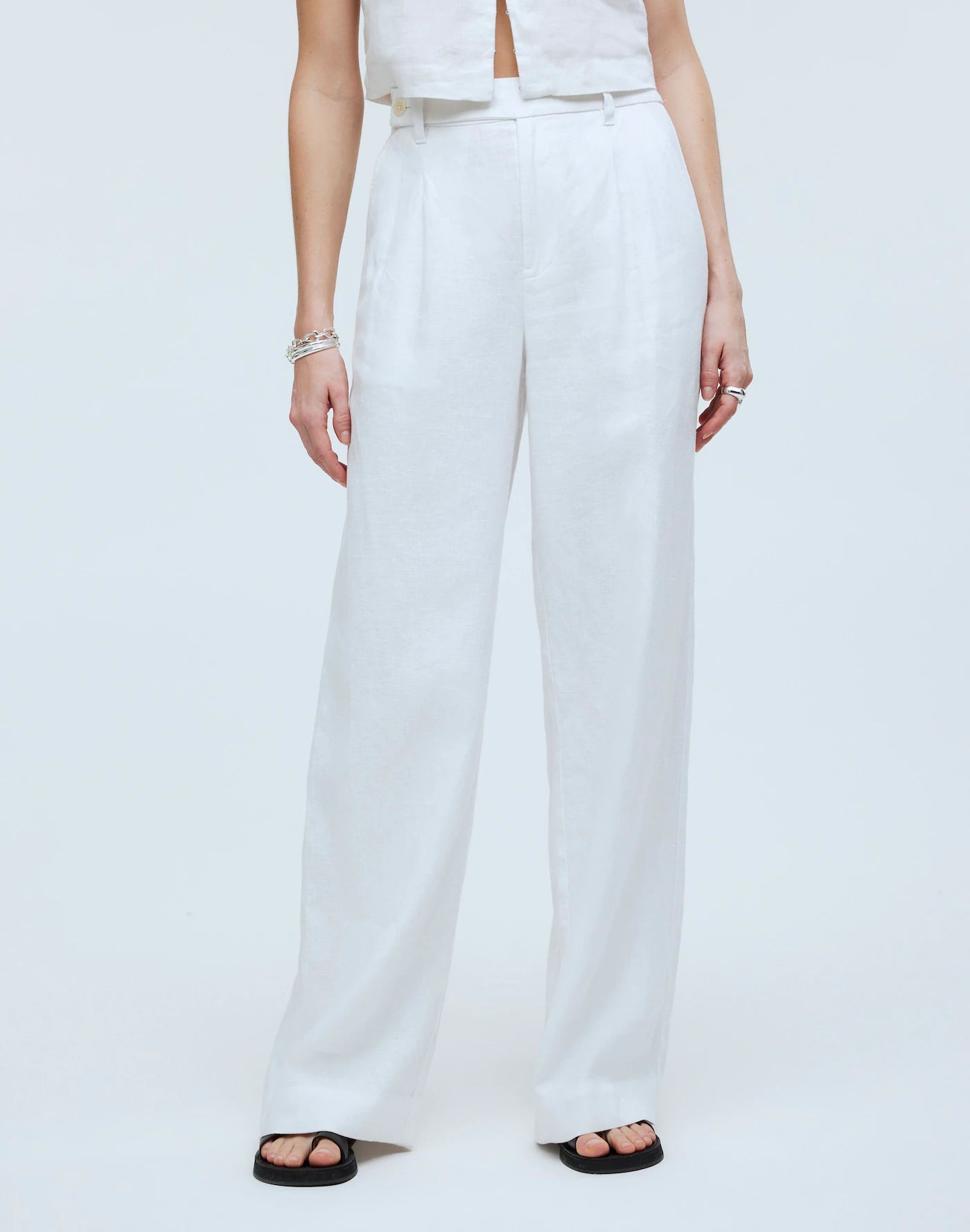 Madewell Relaxed Wide Leg Linen Pants (10P)