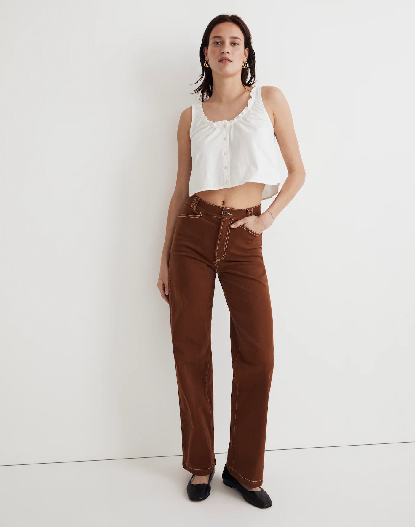Madewell Emmett Wide Leg Jeans (26)