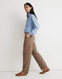 Madewell Plaid Straight Pants (2)