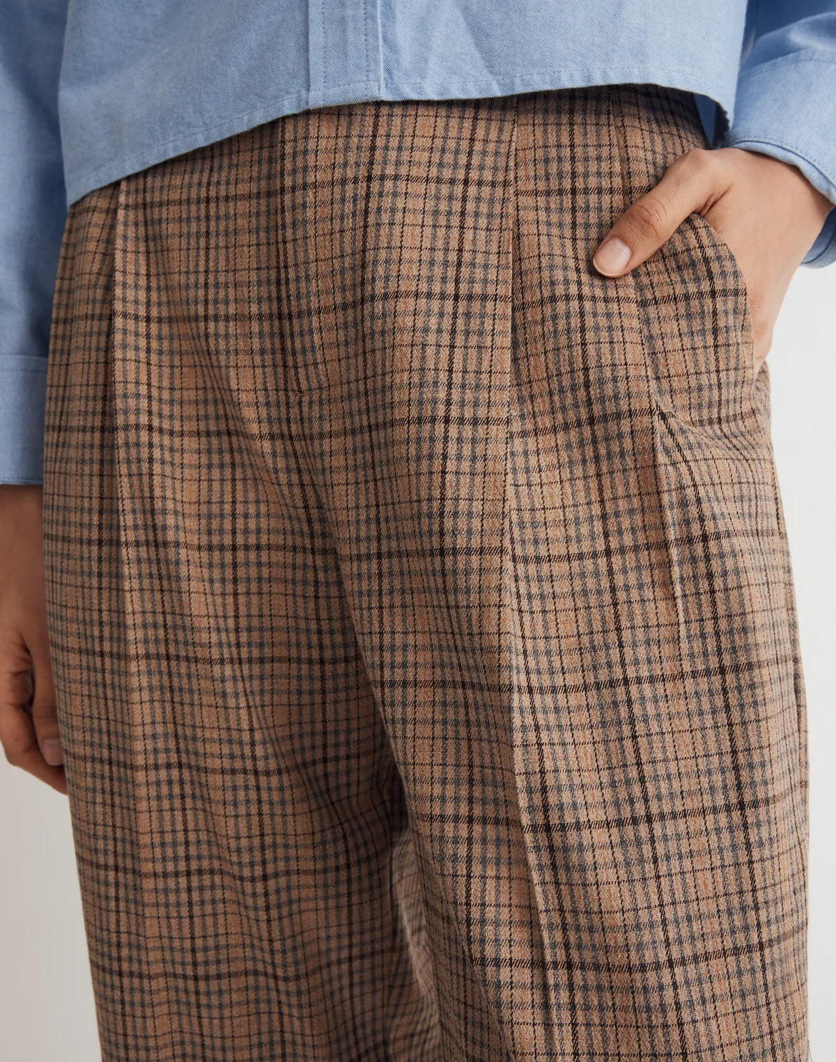 Madewell Plaid Straight Pants (2)