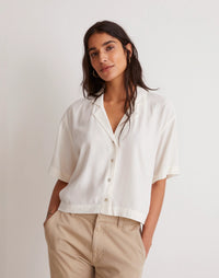 Madewell Button Front Boxy Shirt (M)