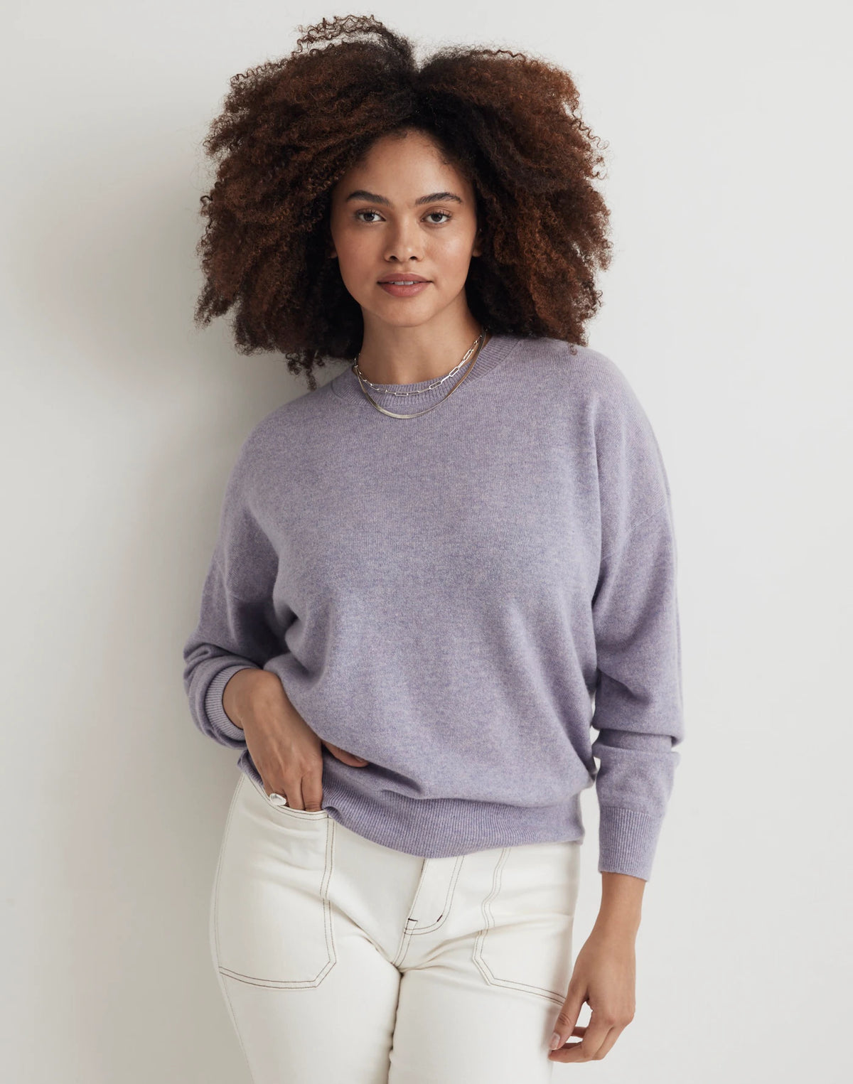 Madewell Lavender Cashmere Sweater (S)