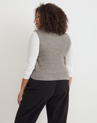 Madewell Cropped Knit Vest (L)