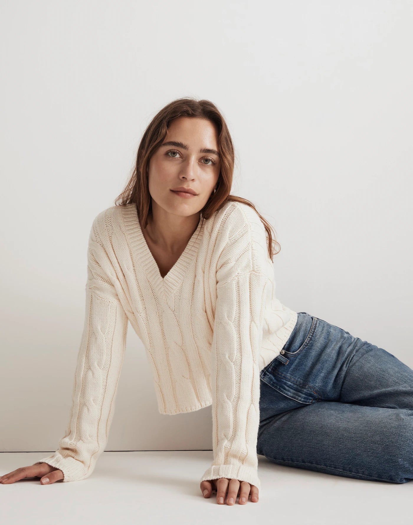 Madewell Cable Knit Sweater (XXS-S)