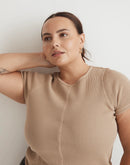 Madewell Neutral Waffle Tee (S)