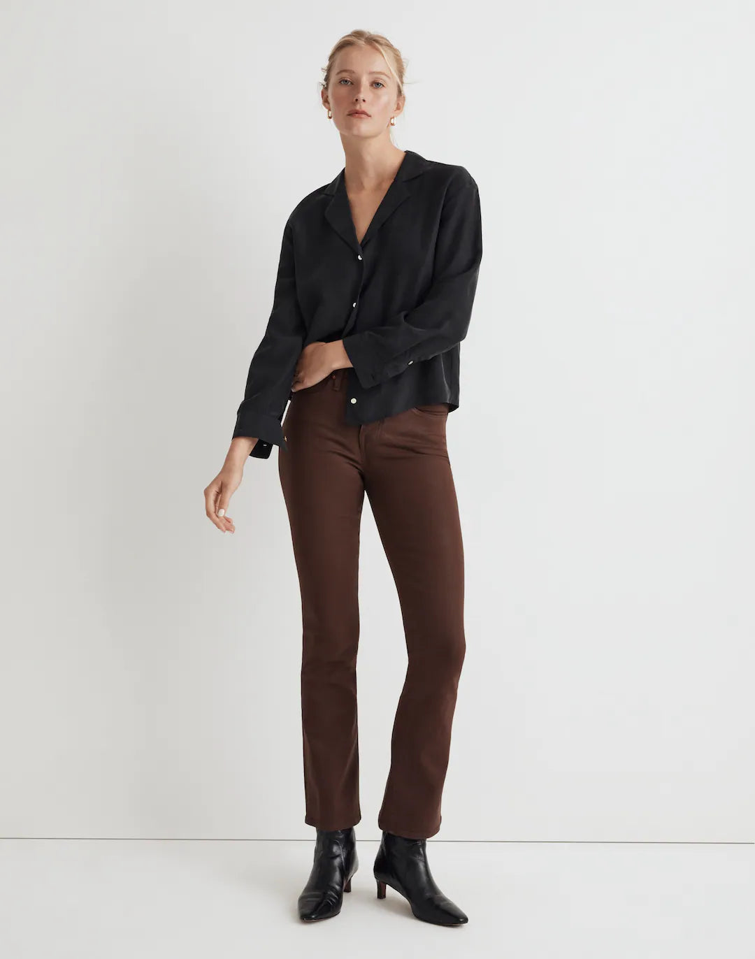 Madewell Brown Kick Out Jeans (26)