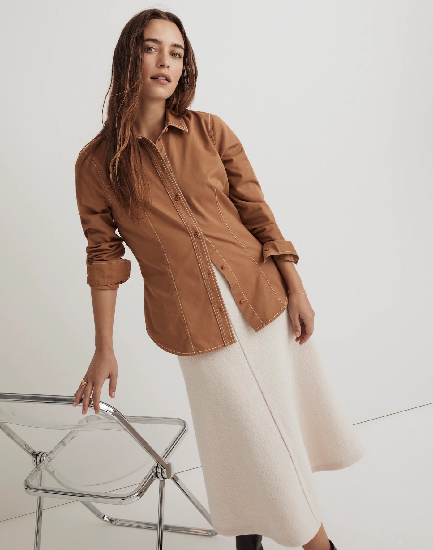 Madewell Button Up Cotton Shirt (20W)