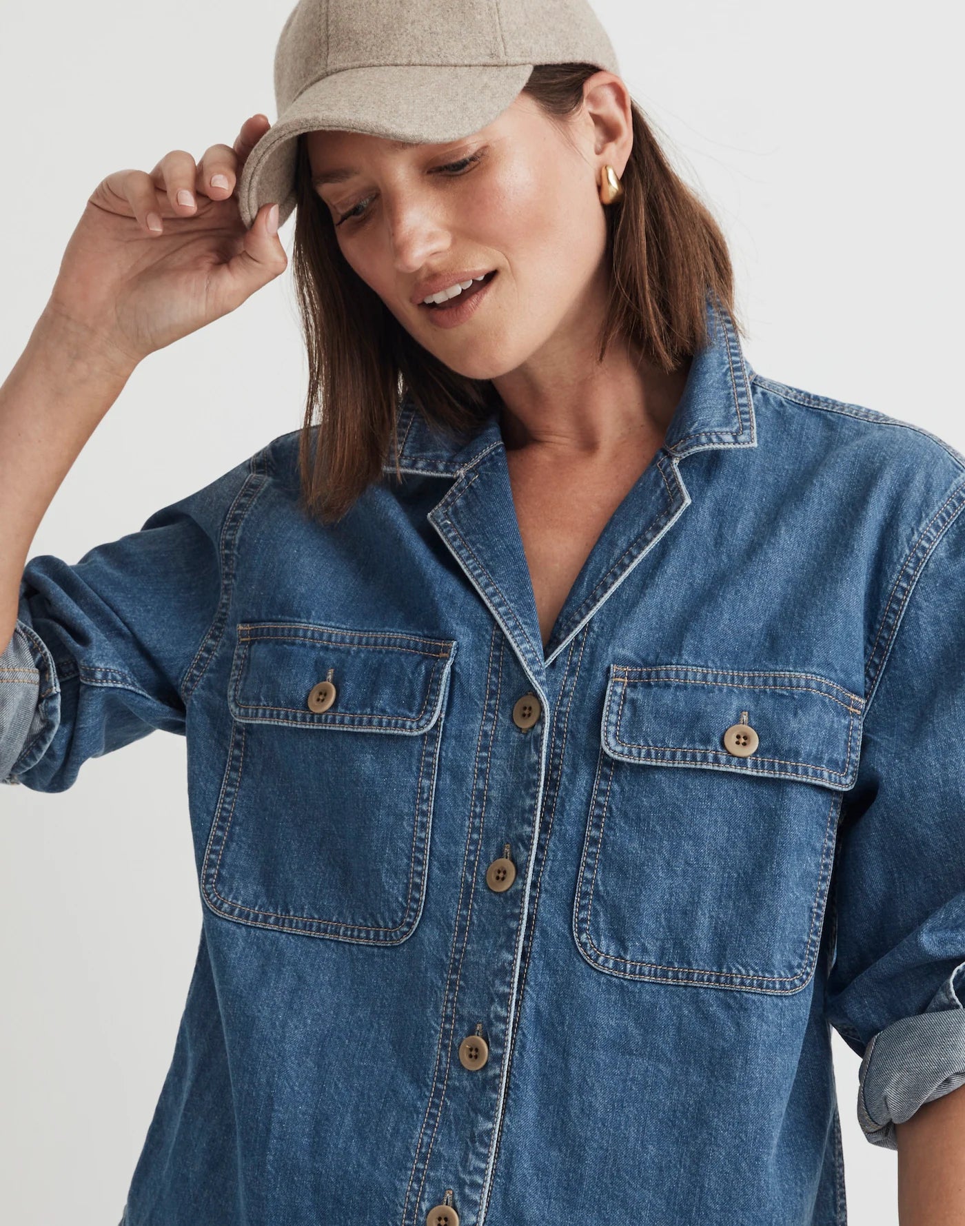Madewell Denim Button Up Shirt (M)