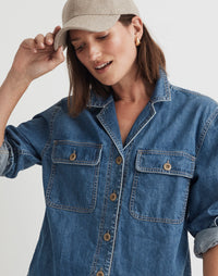 Madewell Denim Button Up Shirt (M)