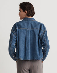 Madewell Oversized Denim Shirt (S)