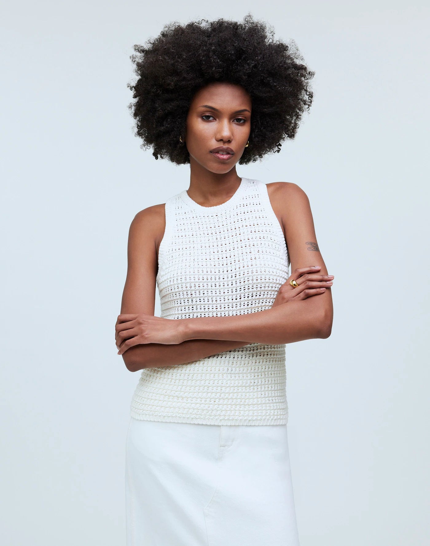 NEW Madewell Crochet Knit Tank (S)