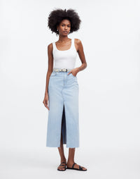 Madewell Denim Midi Skirt (31)