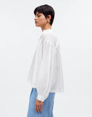 Madewell White Puff Sleeve Blouse (S)