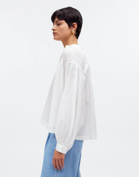 Madewell White Puff Sleeve Blouse (S)