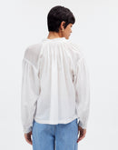 Madewell White Puff Sleeve Blouse (S)