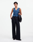 Madewell Button Front Denim Vest (14)