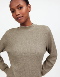 Madewell Waffle Mockneck Top (S)