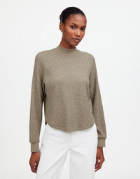 Madewell Waffle Mockneck Top (S)