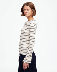 Madewell Striped Boatneck Tee (M)