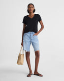 Madewell Relaxed Long Denim Shorts (31)