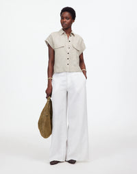 Madewell Linen Button Up Shirt (S)