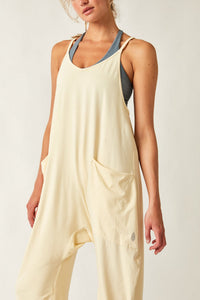 Free People Butter Yellow Hot Shot Onesie (L)