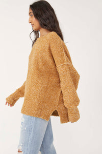 Free People Cozy Mustard Sweater (L)