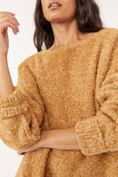 Free People Cozy Mustard Sweater (L)