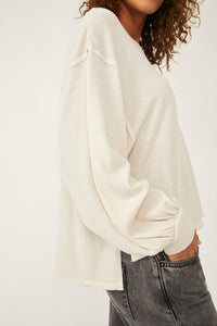 Free People Relaxed Cotton Tee (S)