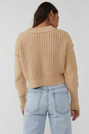 Free People Textured Knit Sweater (M)