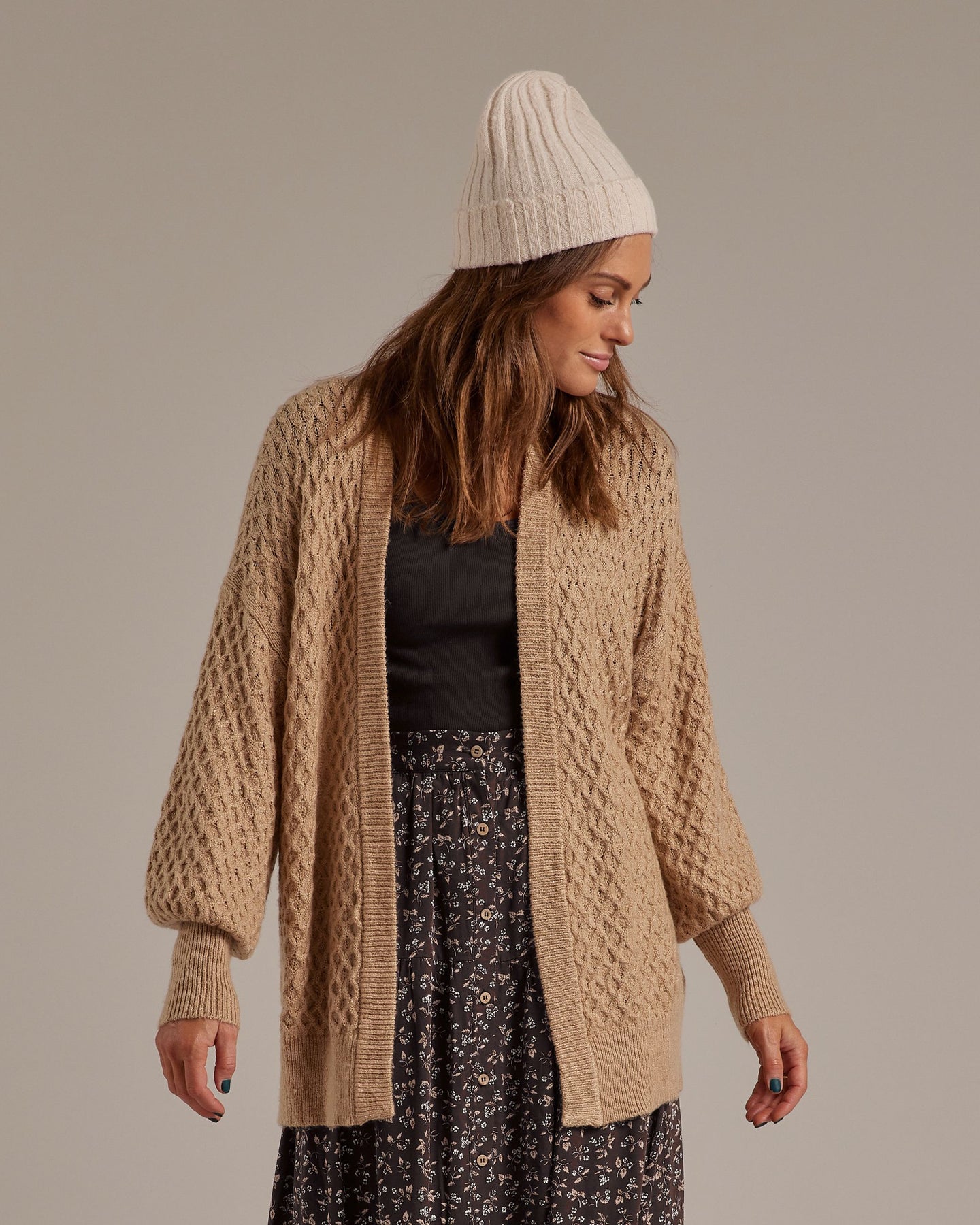 Rylee + Cru Textured Cardigan (M)