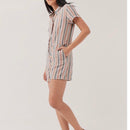 Pact Colorful Striped Romper (M)