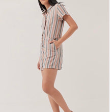 Load image into Gallery viewer, Pact Colorful Striped Romper (M)
