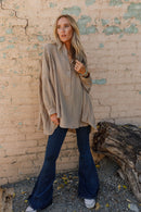 Oversized Cotton Gauze Tunic (S)
