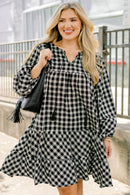 Hayden Checkered Cotton Mini Dress (S)