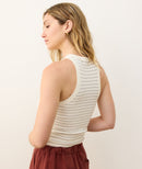 Marine Layer Striped Crewneck Tank (M)