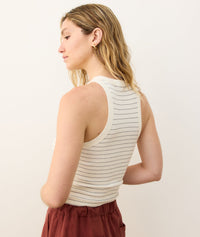 Marine Layer Striped Crewneck Tank (M)
