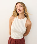 Marine Layer Striped Crewneck Tank (M)