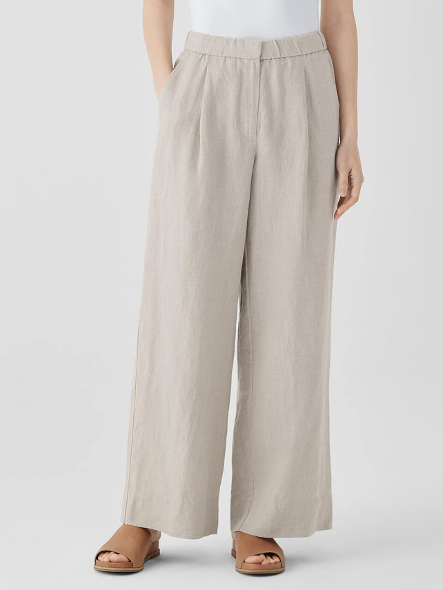 Eileen Fisher Linen Wide Leg Pants (XL)