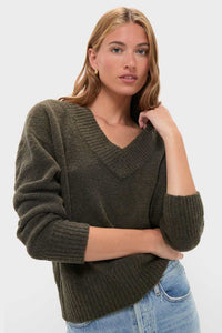 Emerson Fry Wool Blend V Neck Sweater (S)