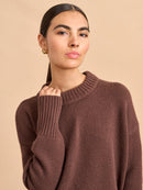 La Ligne Brown Wool Cashmere Sweater (M)