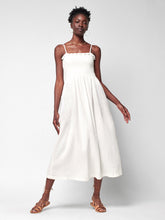 Load image into Gallery viewer, Faherty Smocked Gauze Midi Dress (M)
